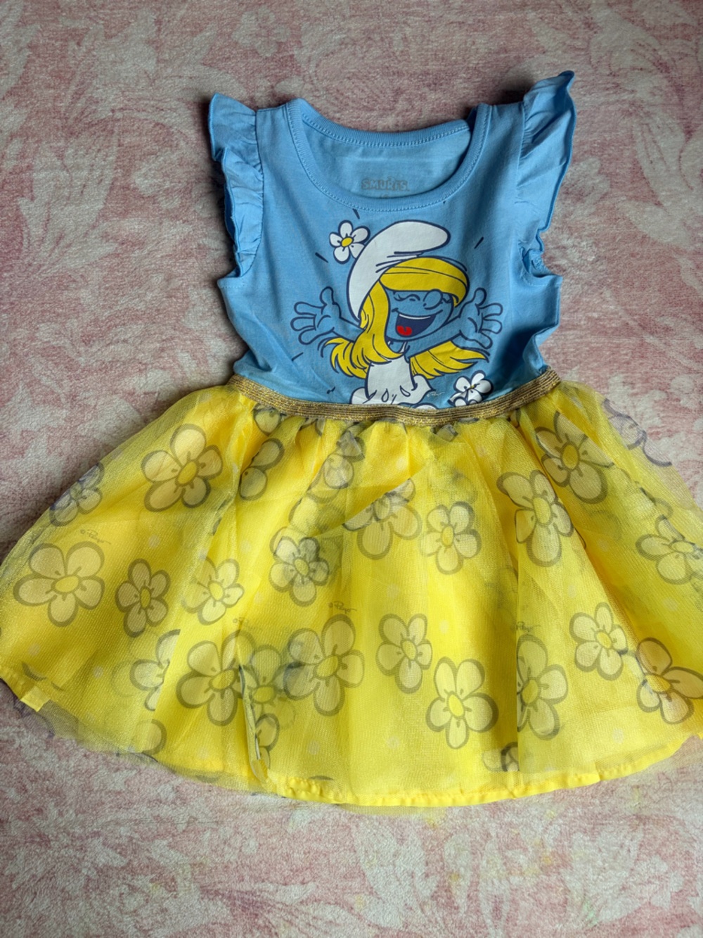 Smurfette Blue & Yellow Tulle Dress